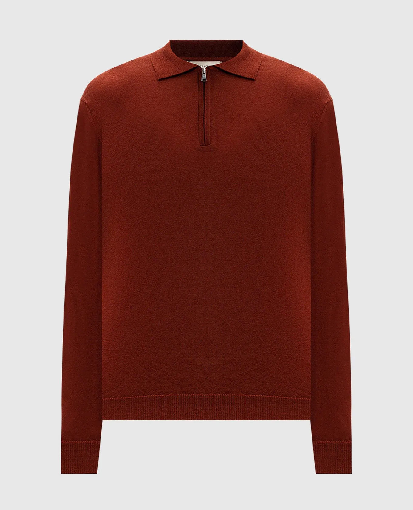 Cashmere&Whiskey Polo arancione in lana merino 94394Z