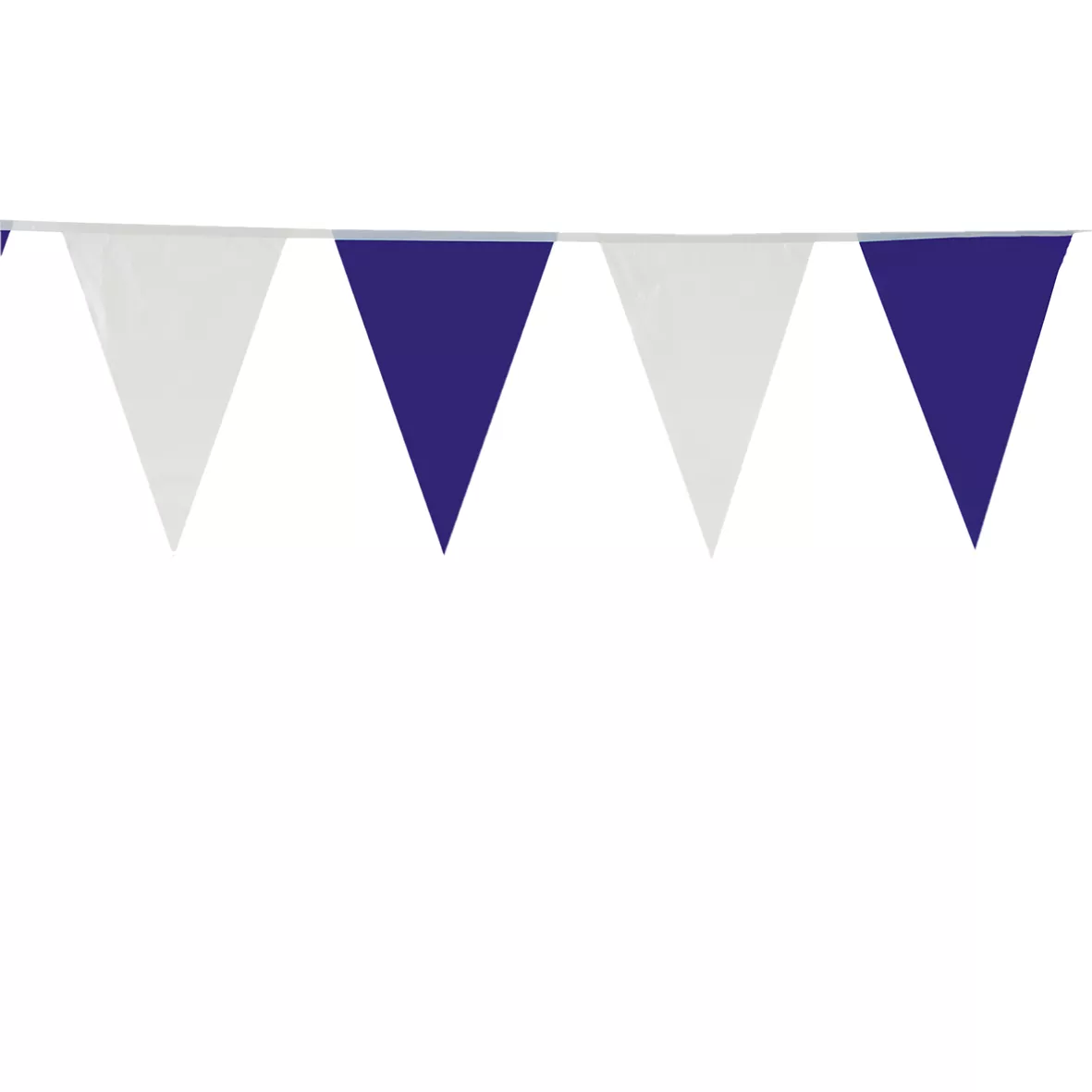 Catena pennant in plastica Matilda blu-bianca 10m