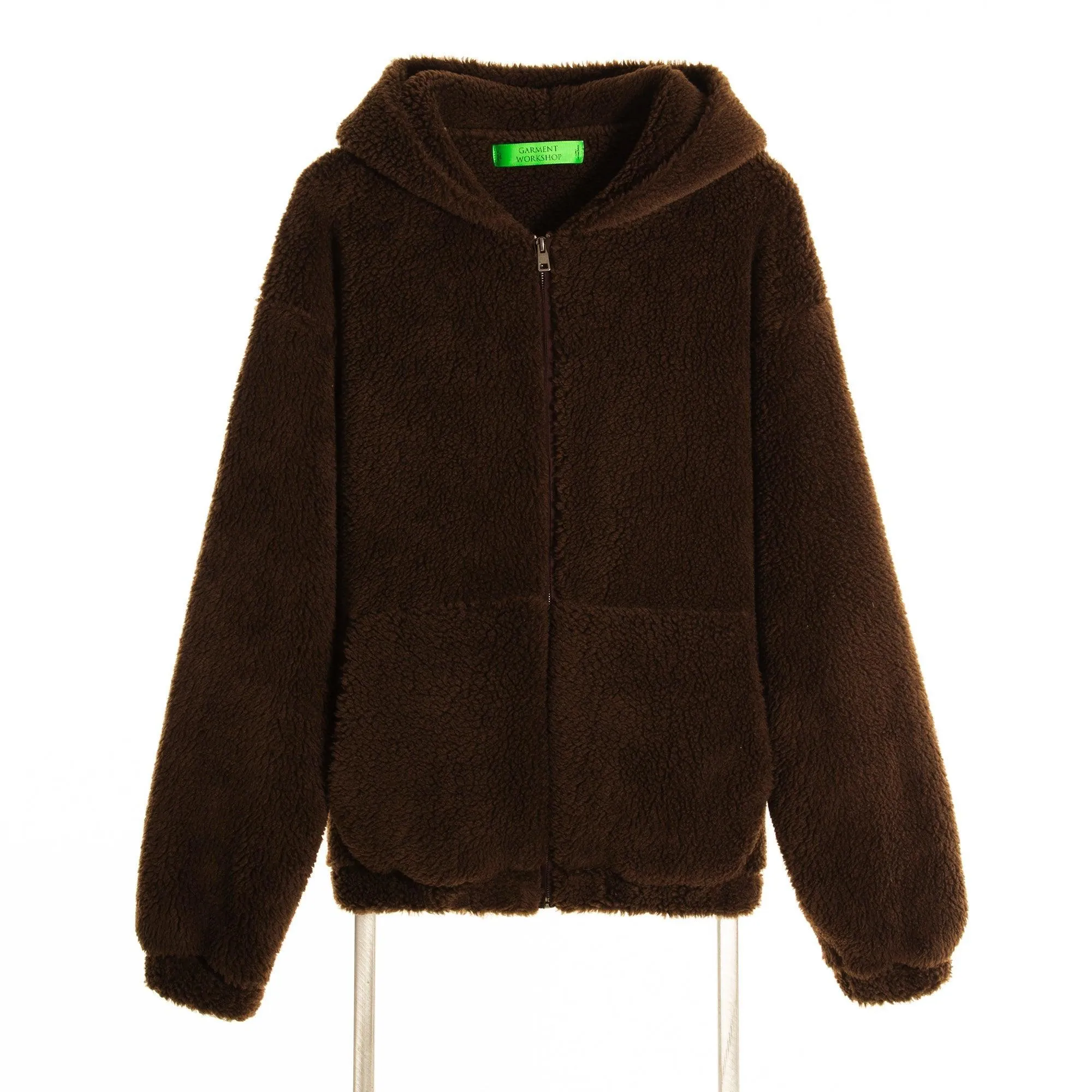 Choco Brown Fleece Hoodie Jacket
