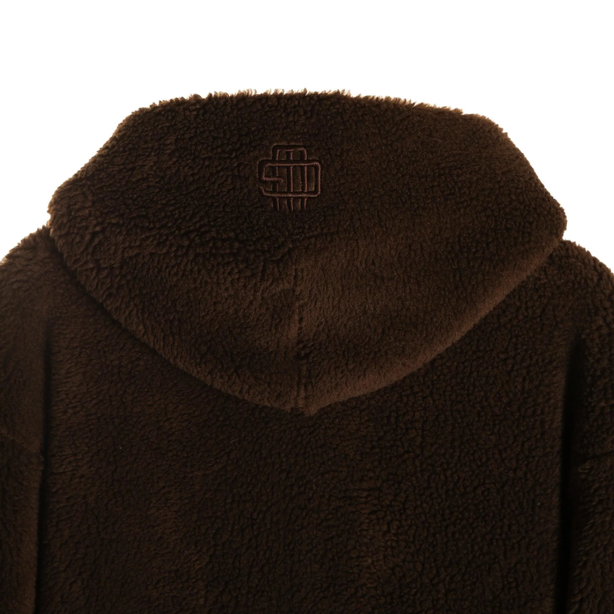 Choco Brown Fleece Hoodie Jacket