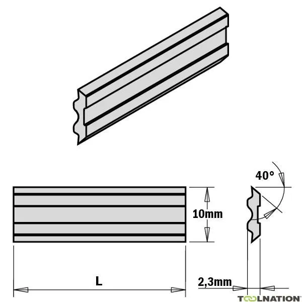 CMT 795.710.10 Coltello sistema Tersa HPS 710x10x2,3