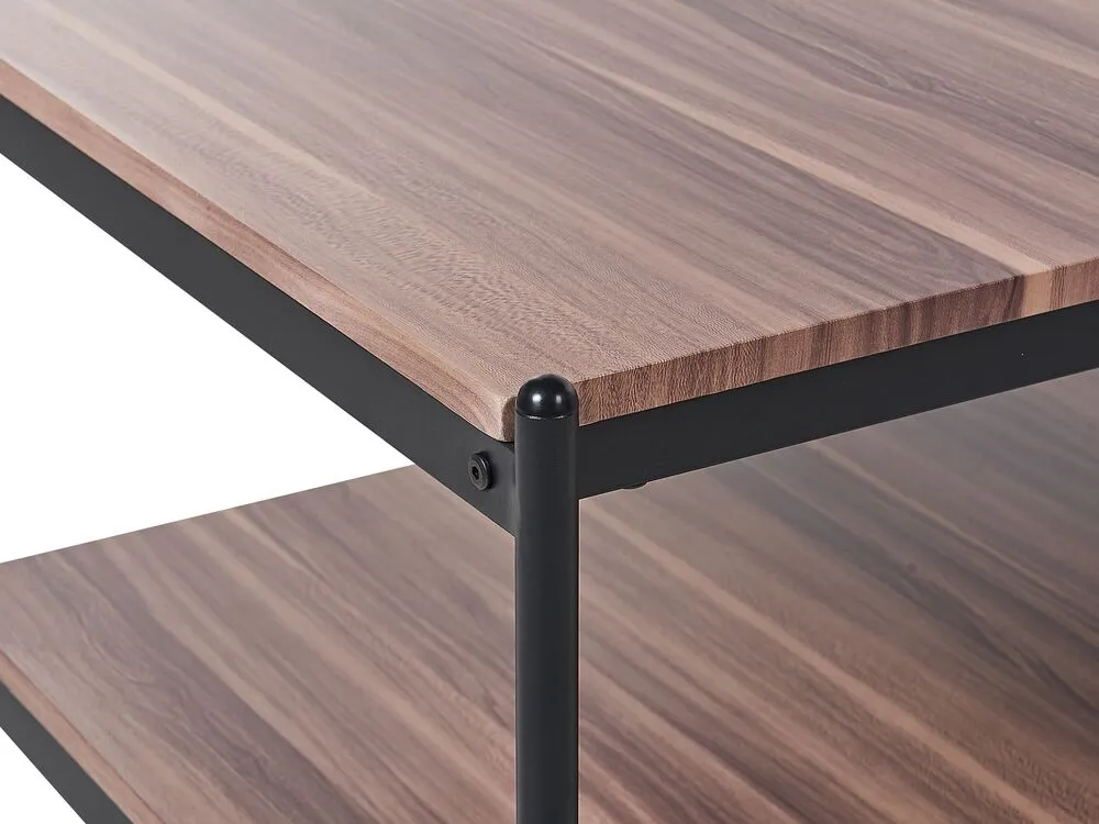Coffee Table Dark Wood with Black AVOCA