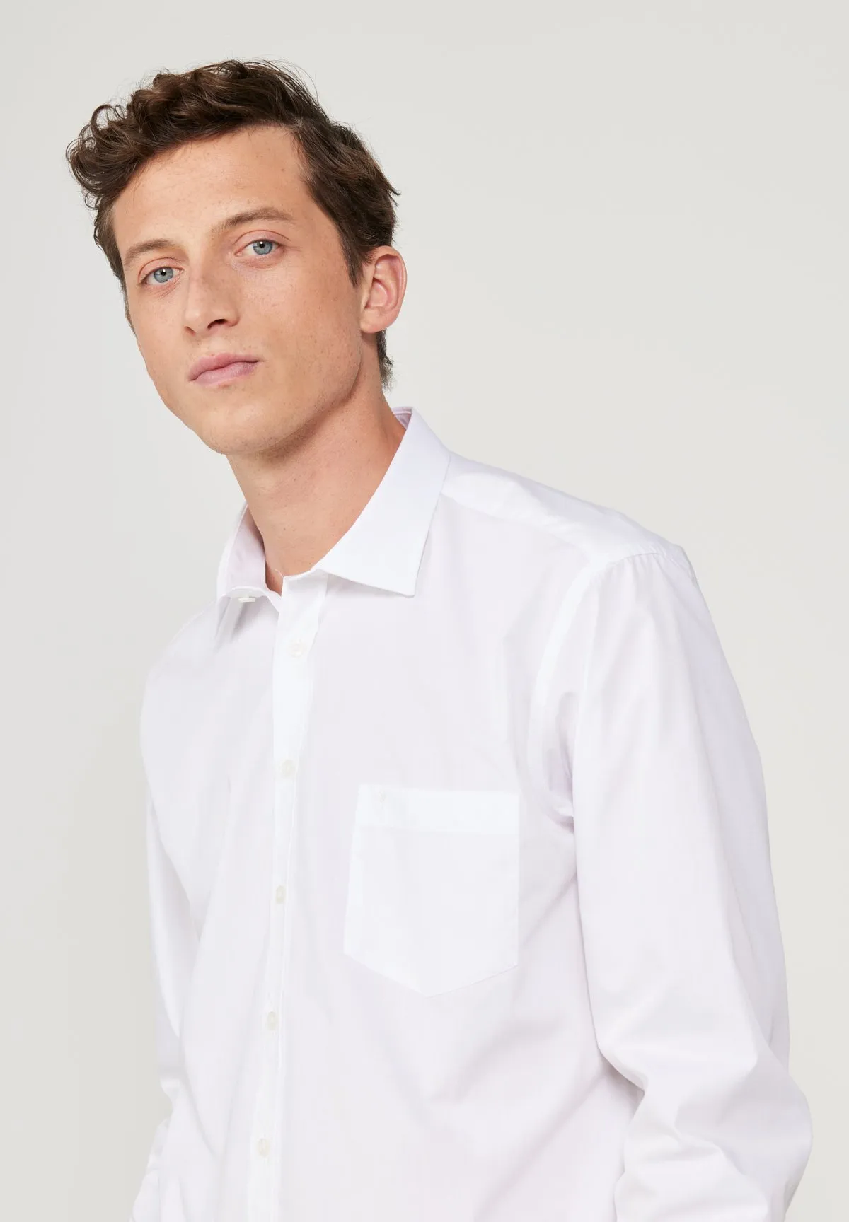 COMFORT FIT LONG-SLEEVED CVC SHIRT - Camicia elegante