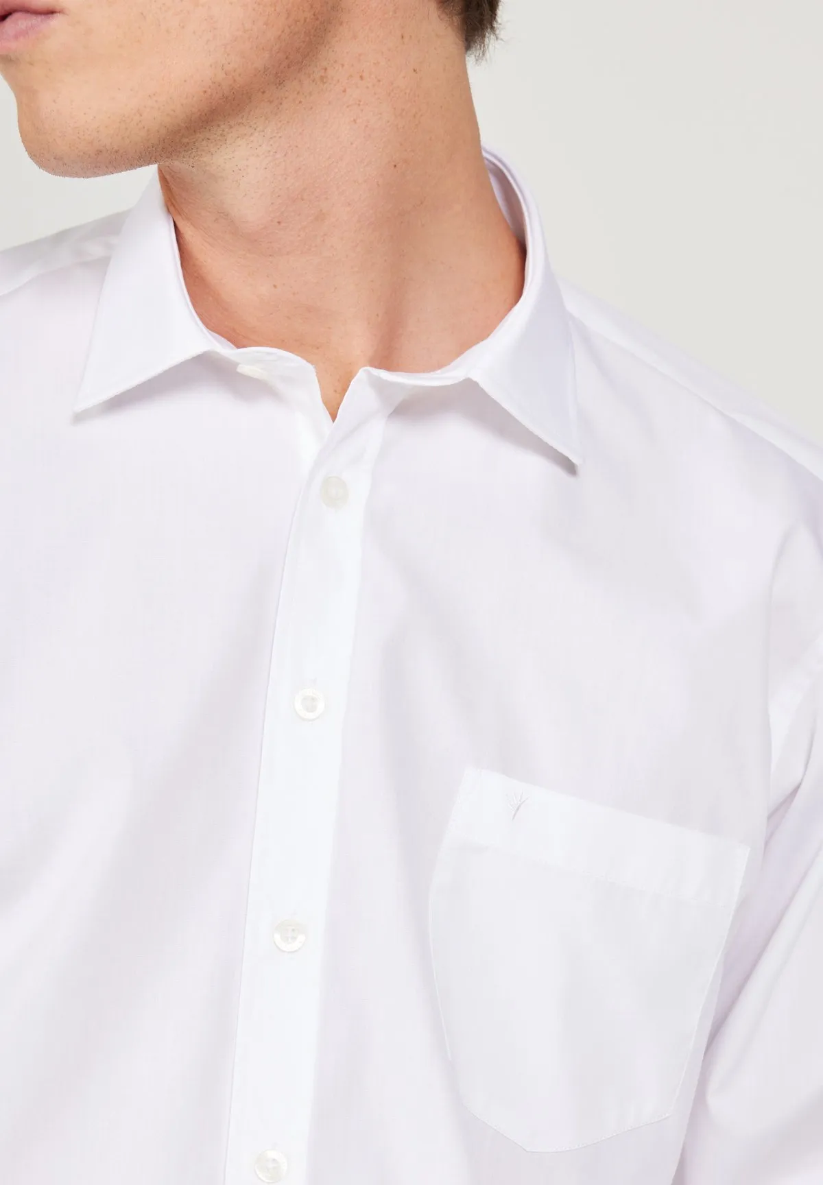 COMFORT FIT LONG-SLEEVED CVC SHIRT - Camicia elegante