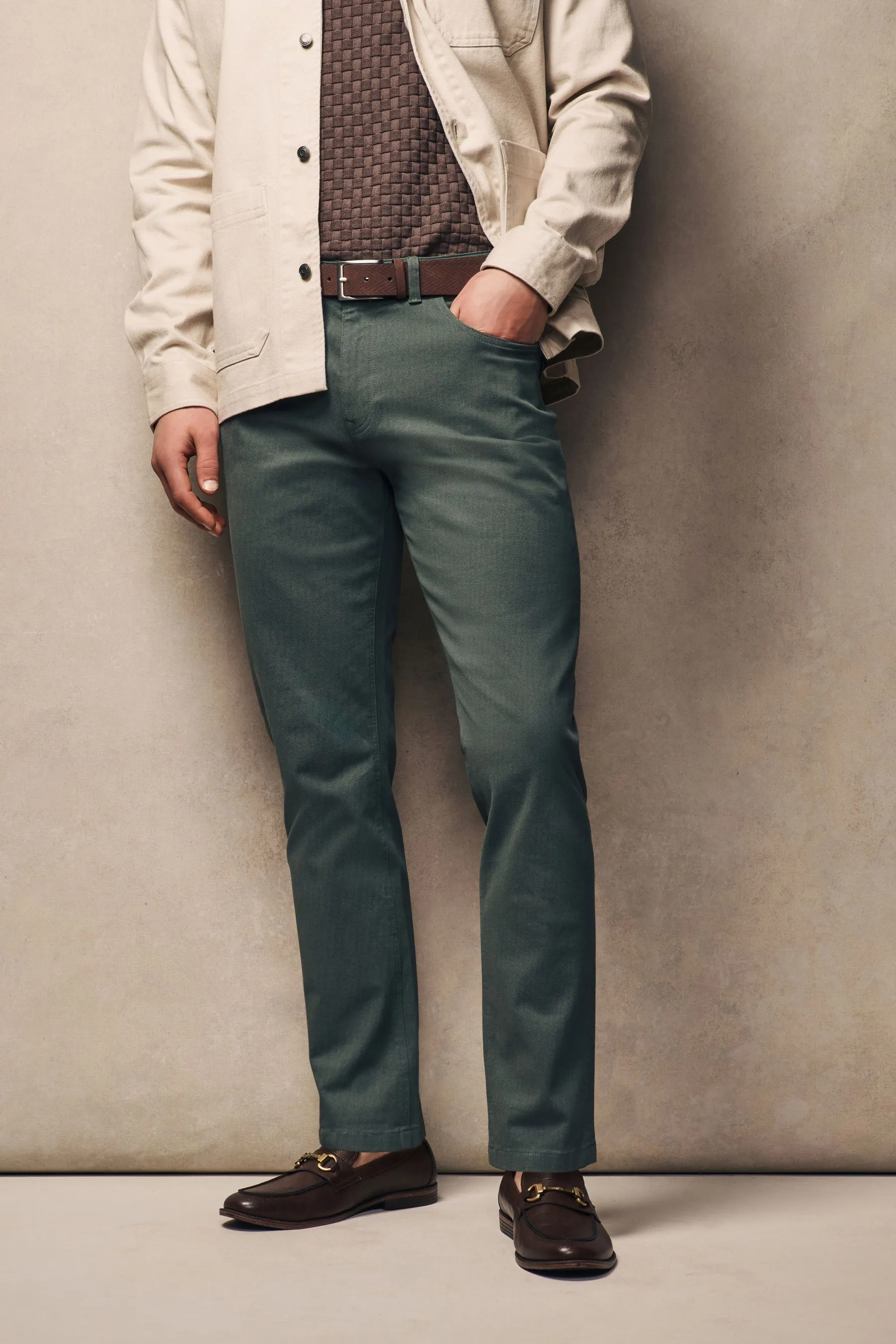 Con cintura - Pantaloni elasticizzata Denim Jeans elasticizzata stampata