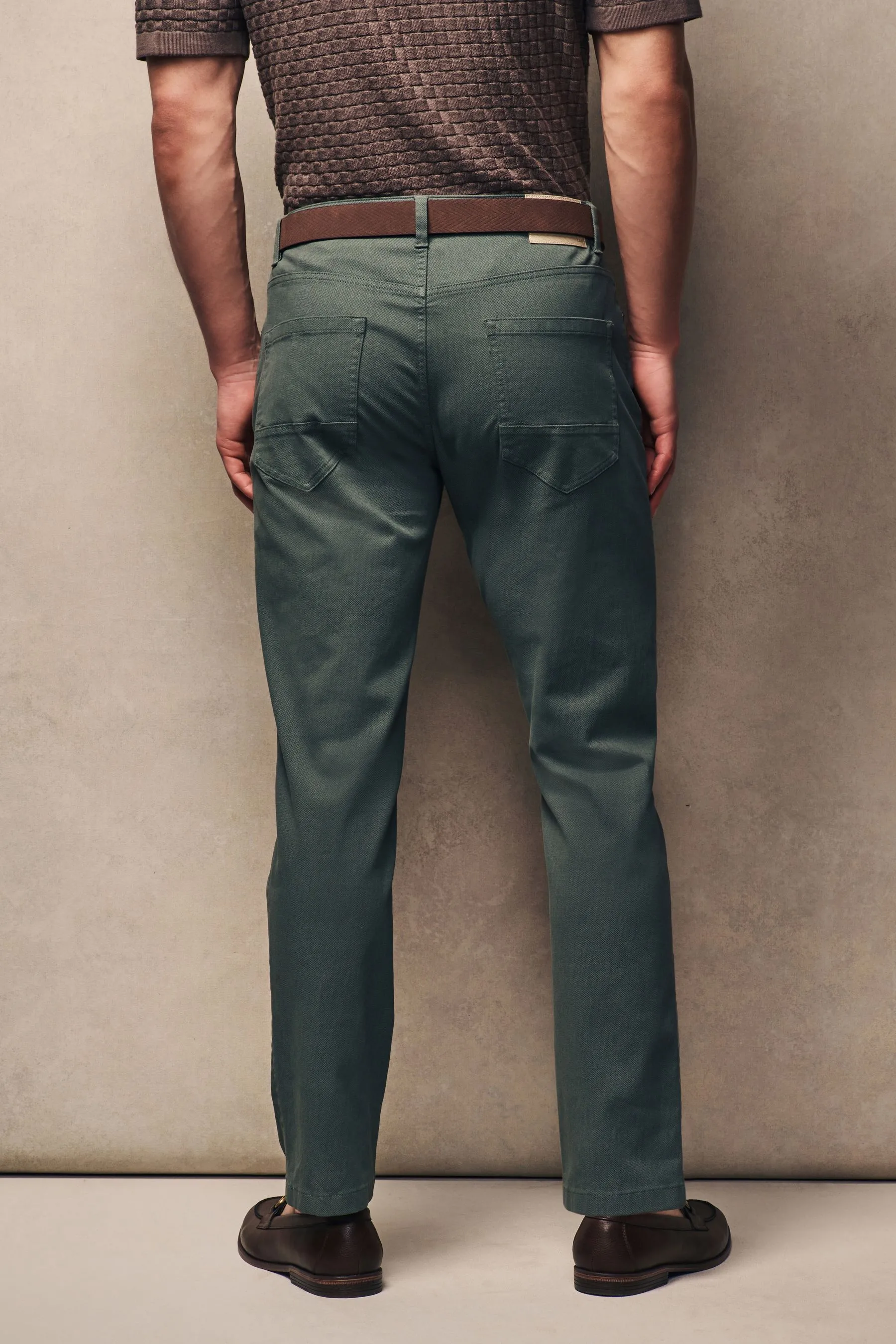 Con cintura - Pantaloni elasticizzata Denim Jeans elasticizzata stampata