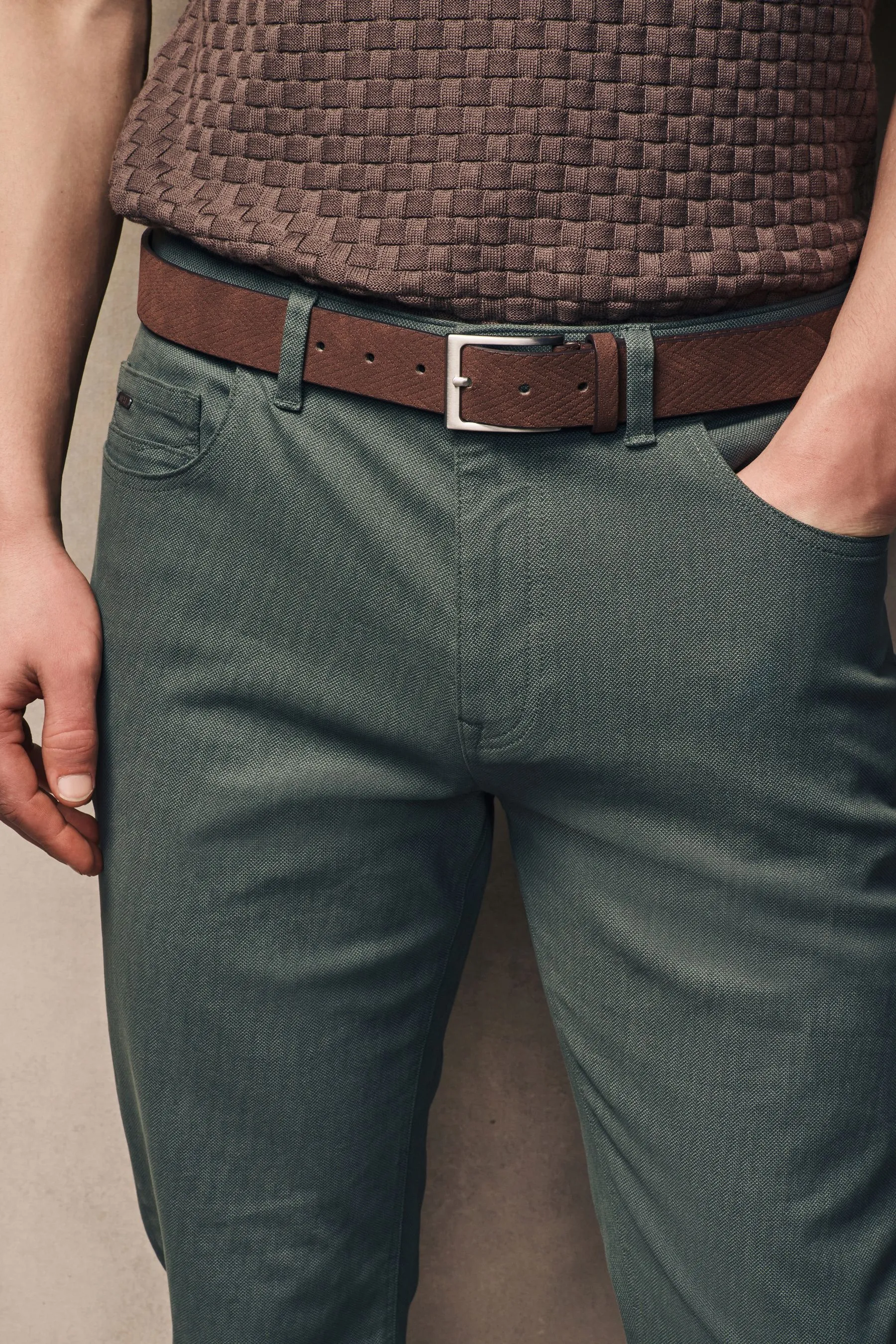 Con cintura - Pantaloni elasticizzata Denim Jeans elasticizzata stampata