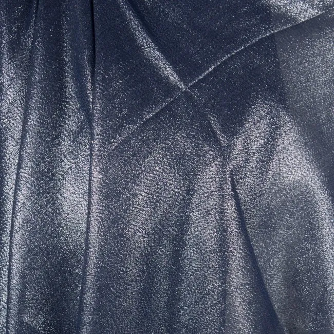 Coprispalle elegante blu notte con frange