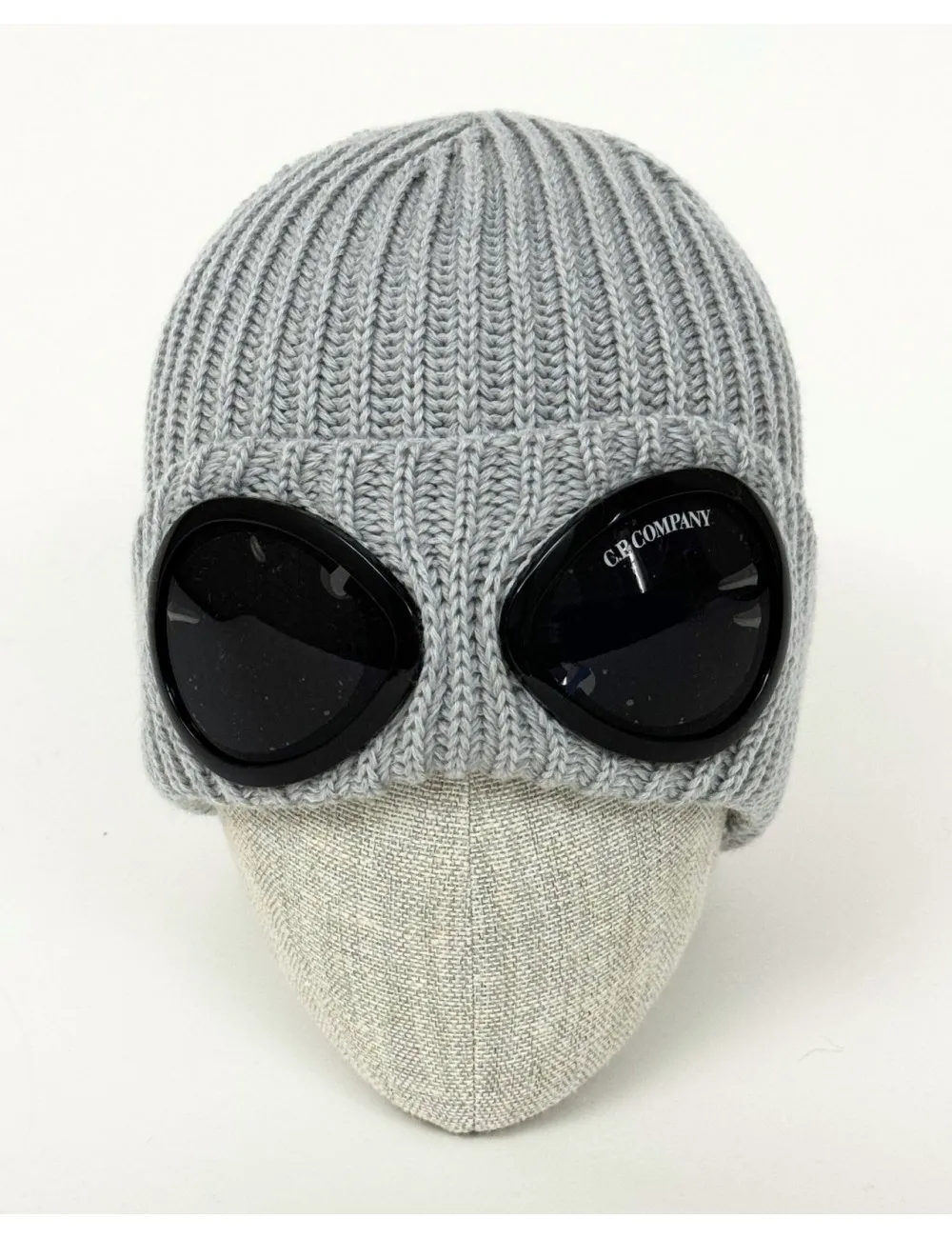 CP Company - Berretto Lana Iconiche Lenti Grigio Uomo