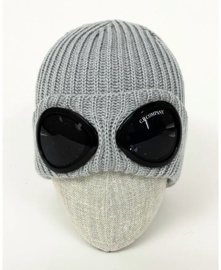 CP Company - Berretto Lana Iconiche Lenti Grigio Uomo