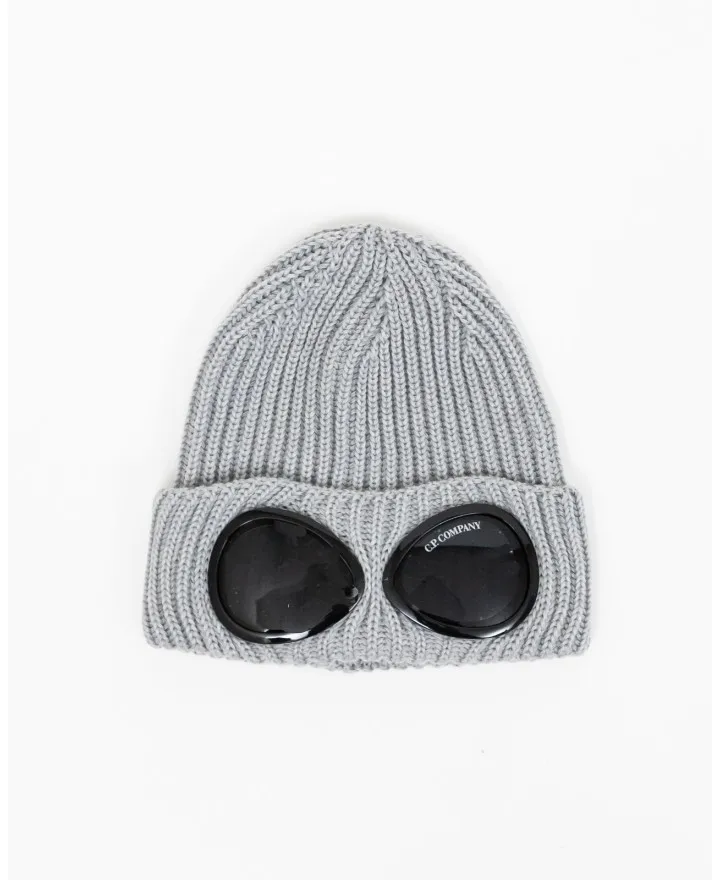 CP Company - Berretto Lana Iconiche Lenti Grigio Uomo