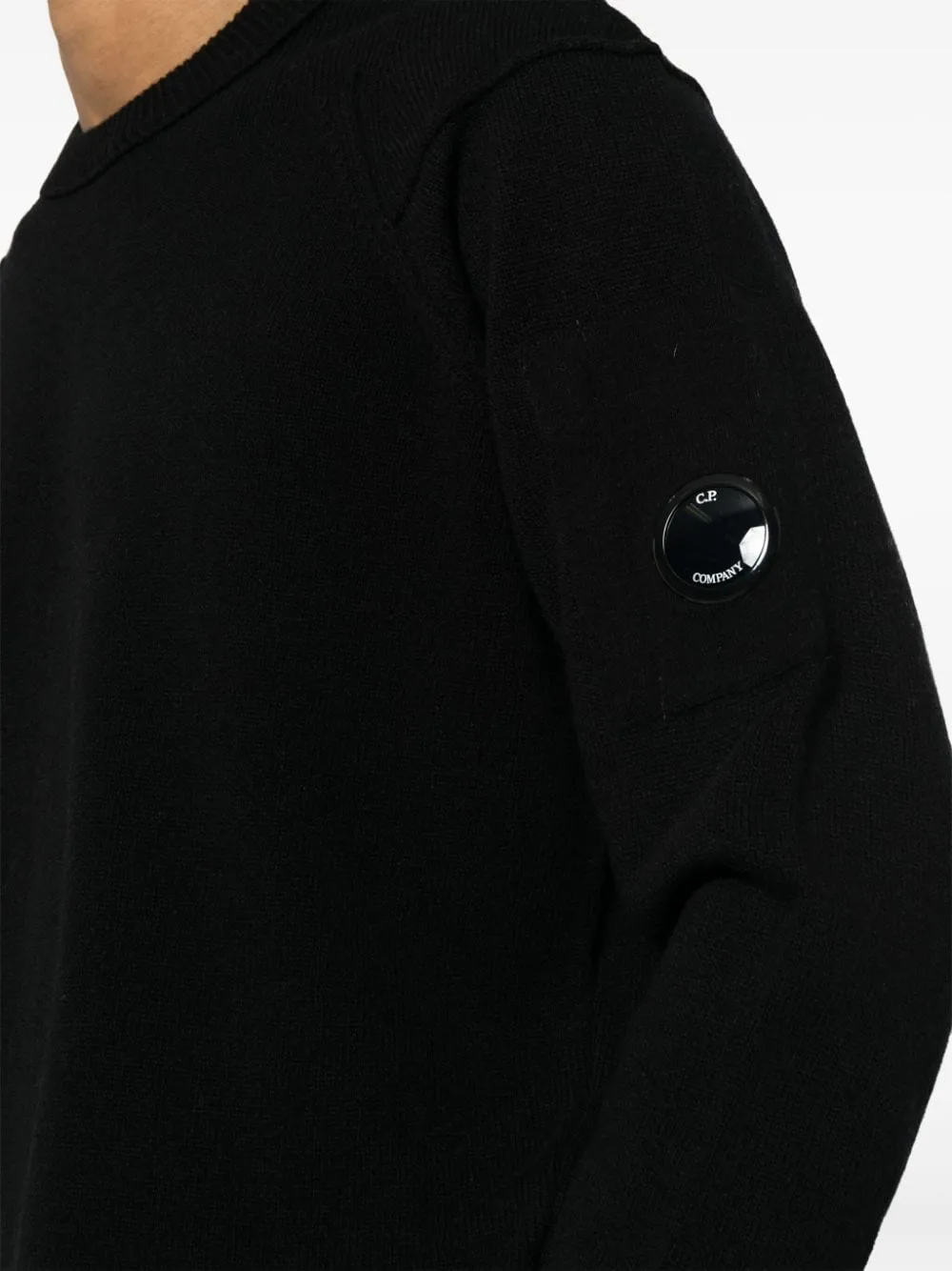 C.p.company Maglia Nero Uomo con applicazione