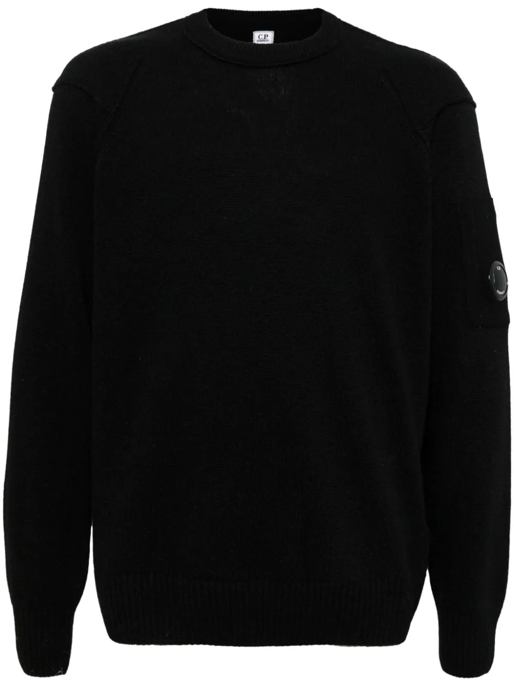 C.p.company Maglia Nero Uomo con applicazione