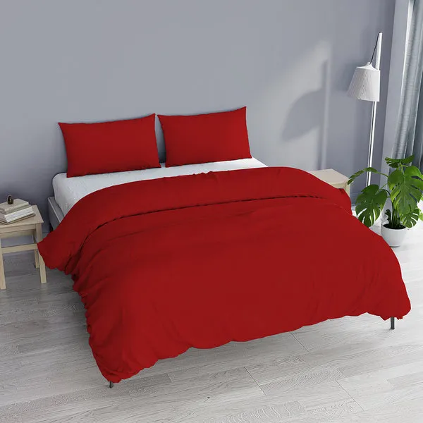 DATEX Parure copripiumino linea Elegant matrimoniale, rosso