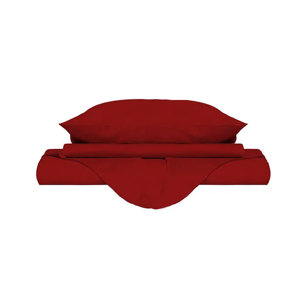 DATEX Parure copripiumino linea Elegant matrimoniale, rosso