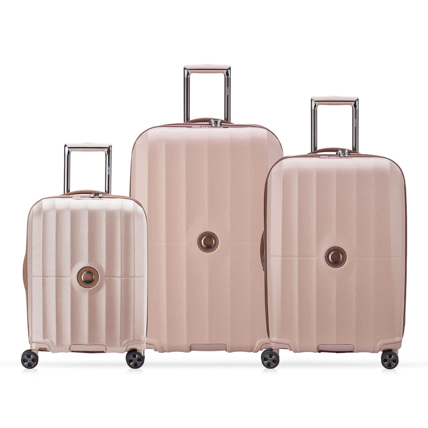 Delsey Paris St Tropez 4 ruote Set di valigie 3 pezzi con piega di espansione
