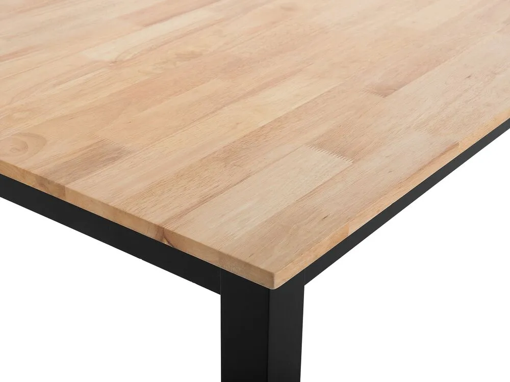 Dining Table HOUSTON Brown/ Black 120 cm 75 cm Wood
