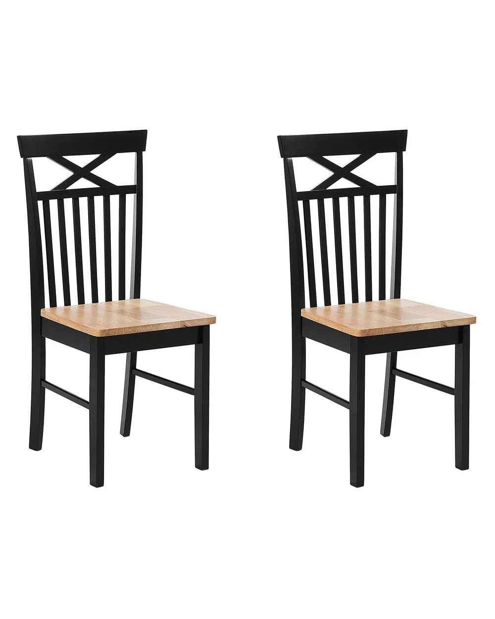 Dining Table HOUSTON Brown/ Black 120 cm 75 cm Wood