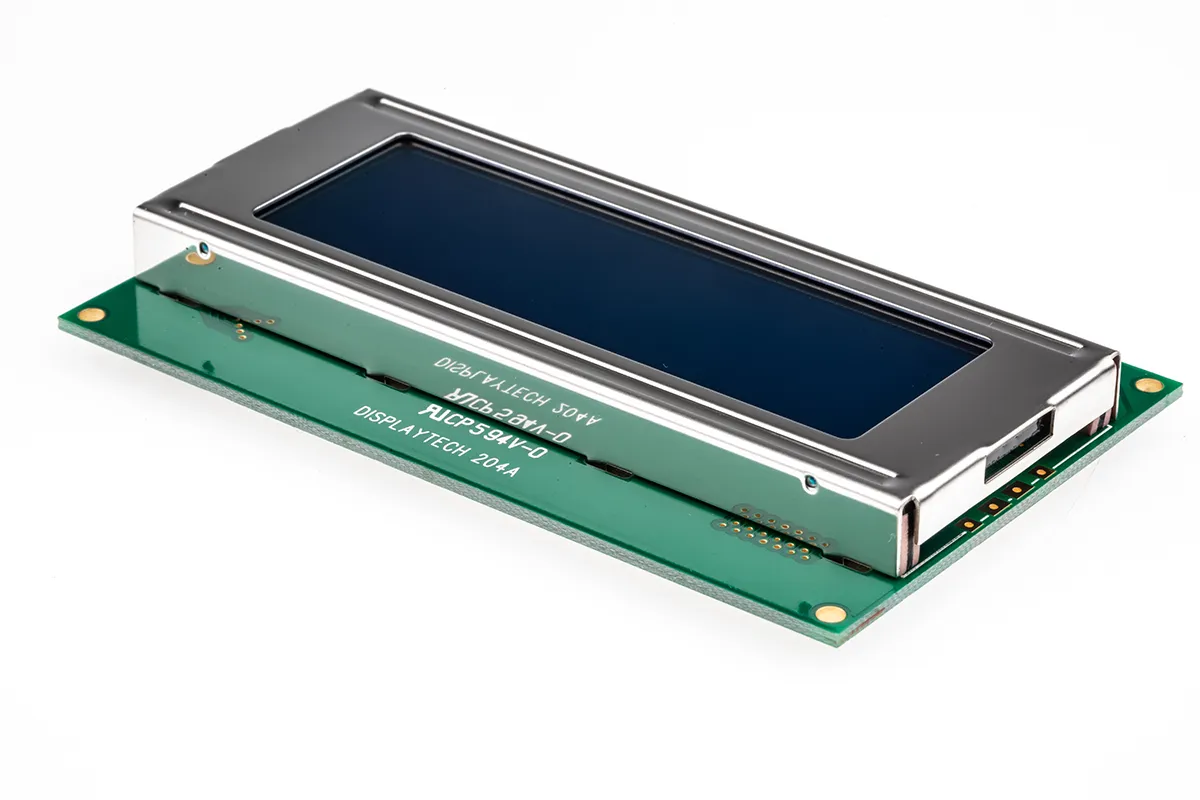 Display monocromatico LCD Displaytech, Alfanumerico, 4x20 caratteri