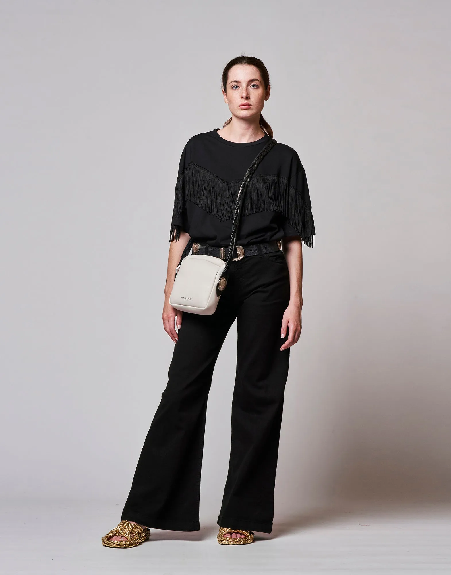 DOUUOD Pantalone 5 Tasche a Zampa