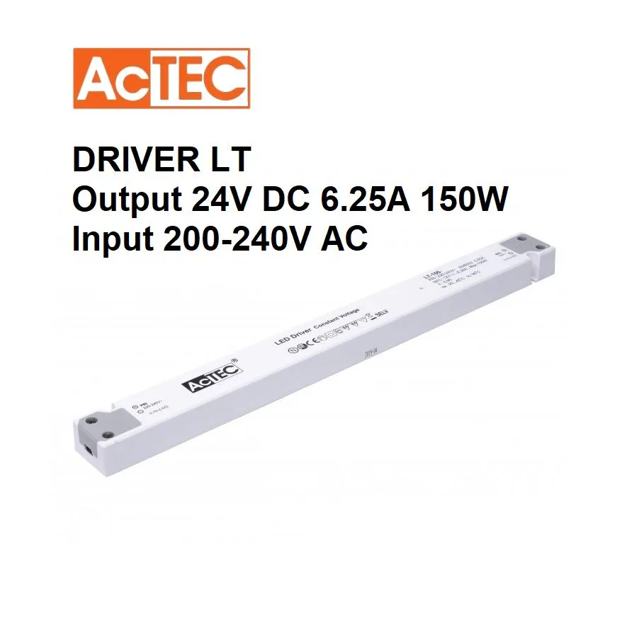 Driver LT Actec Output 24VDC 6.25A 150W Input 200-240V