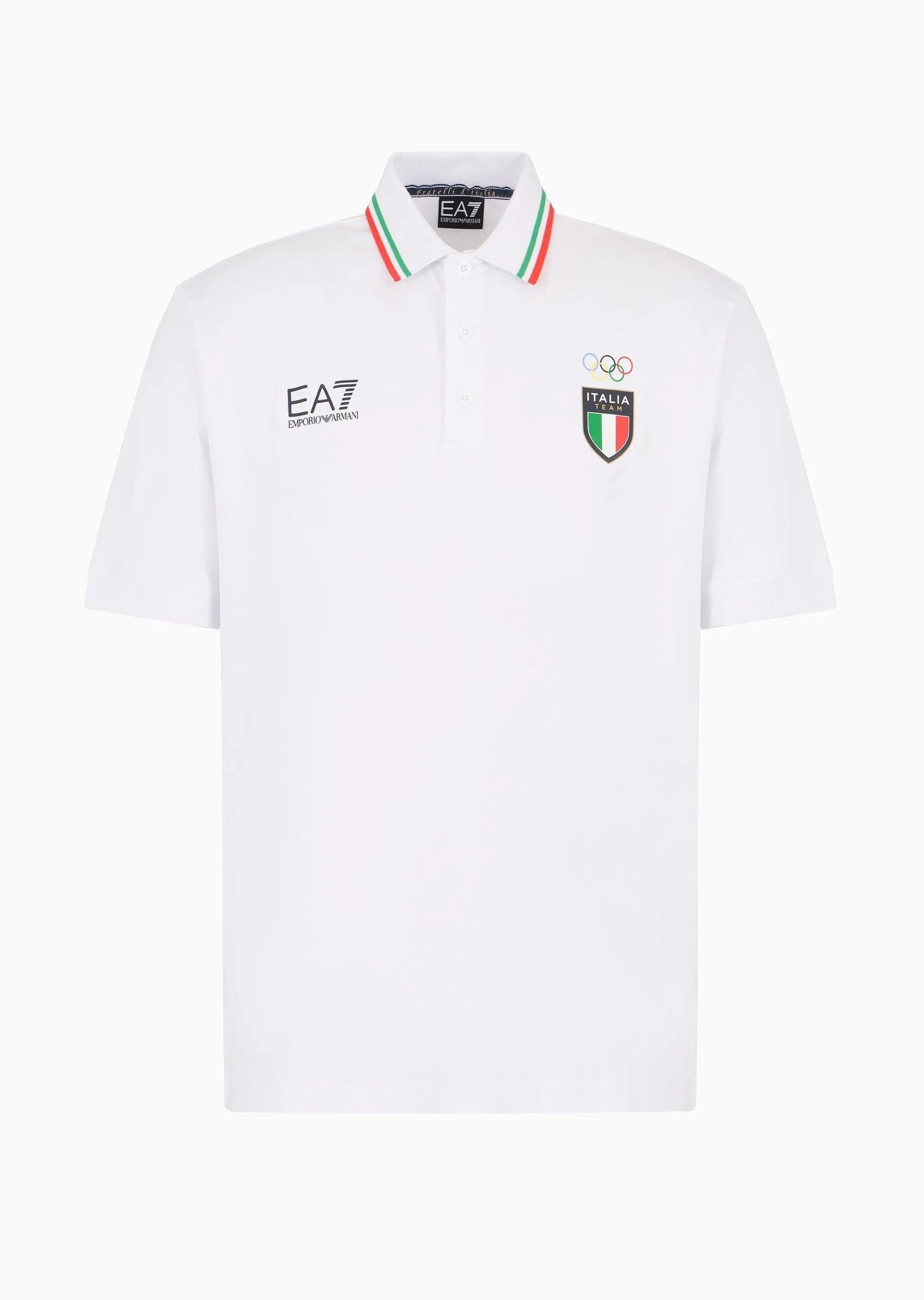 EA7 – ITALIA TEAM PARIGI POLO IN COTONE ORGANICO E MODAL