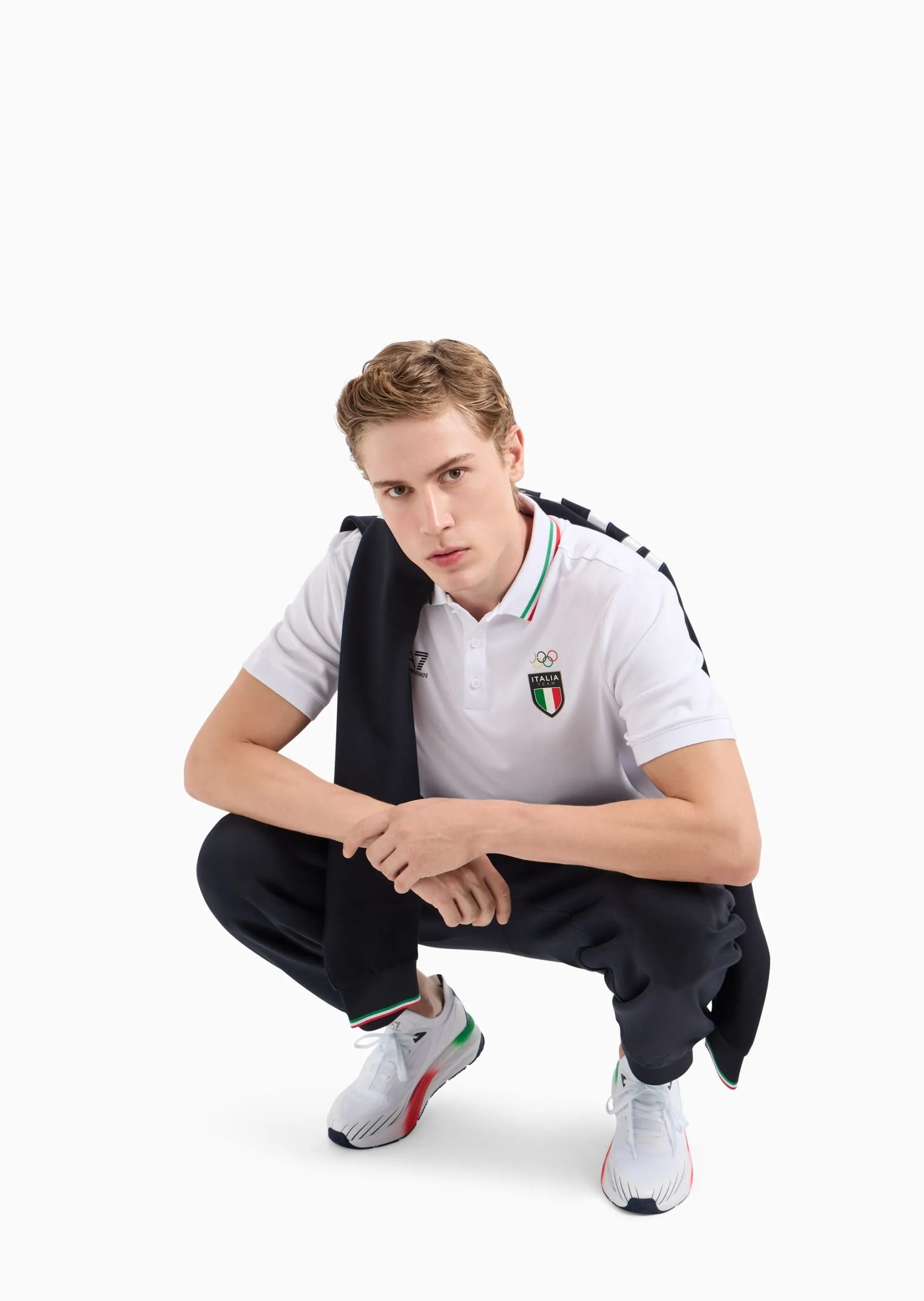 EA7 – ITALIA TEAM PARIGI POLO IN COTONE ORGANICO E MODAL