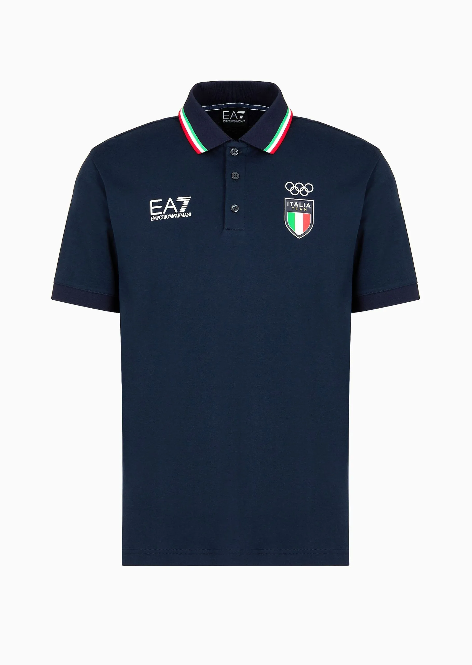 EA7 – ITALIA TEAM PARIGI POLO IN COTONE ORGANICO E MODAL