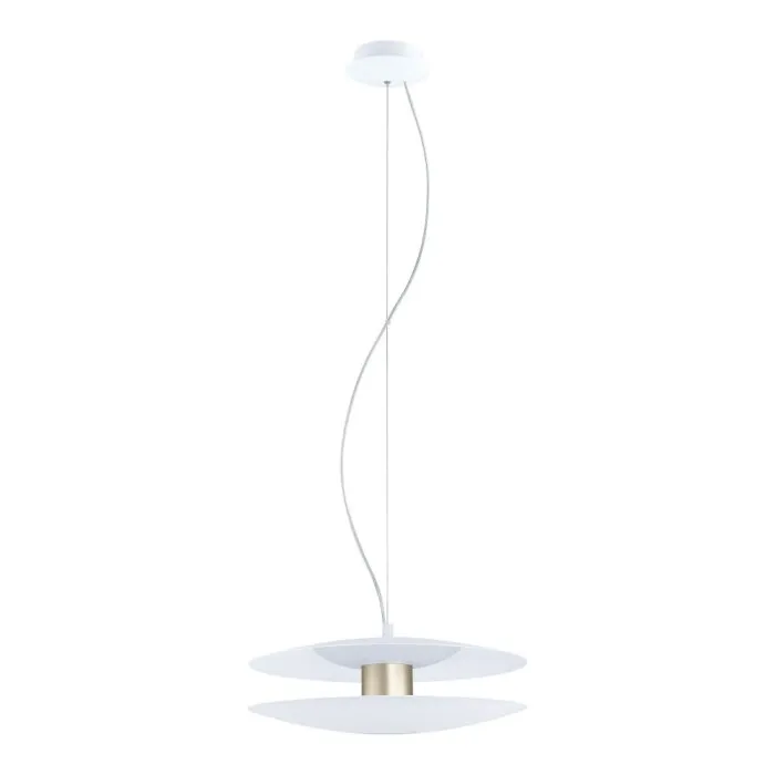EGLO TRAPPETO Lampadario a sospensione LED Champagne, Bianco, 2-Luci