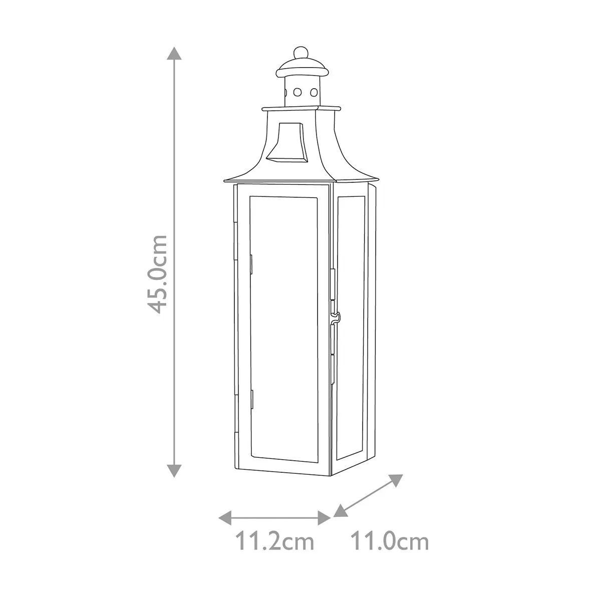 Elstead Lighting  Applique da parete per esterni con struttura in acciaio e diffusore in vetro Stow - 60W