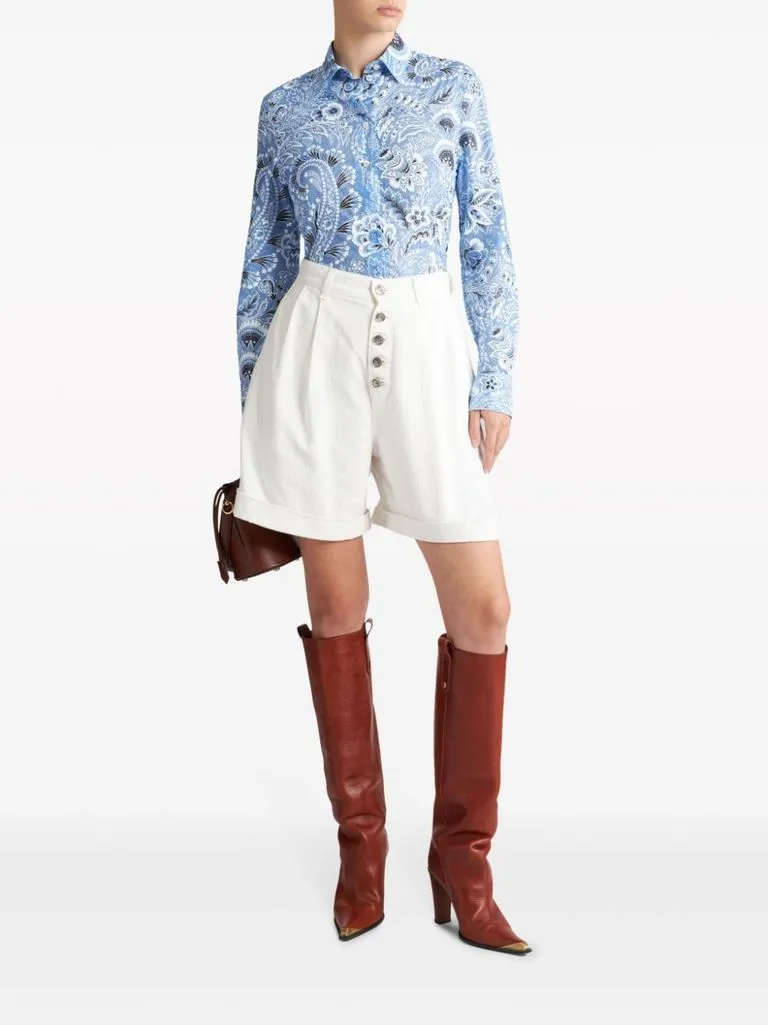 etro Camicia slim stampata