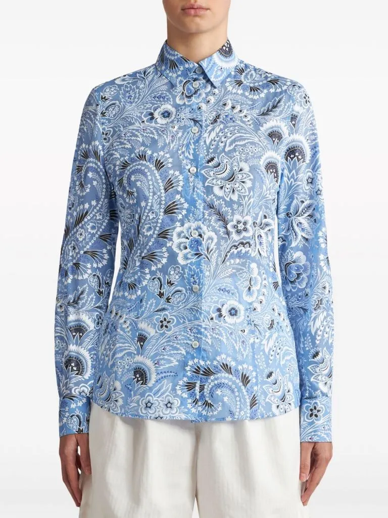 etro Camicia slim stampata