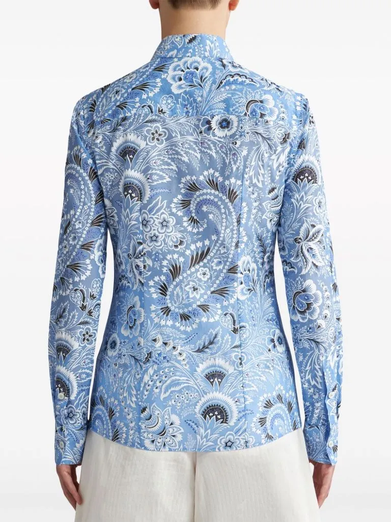 etro Camicia slim stampata