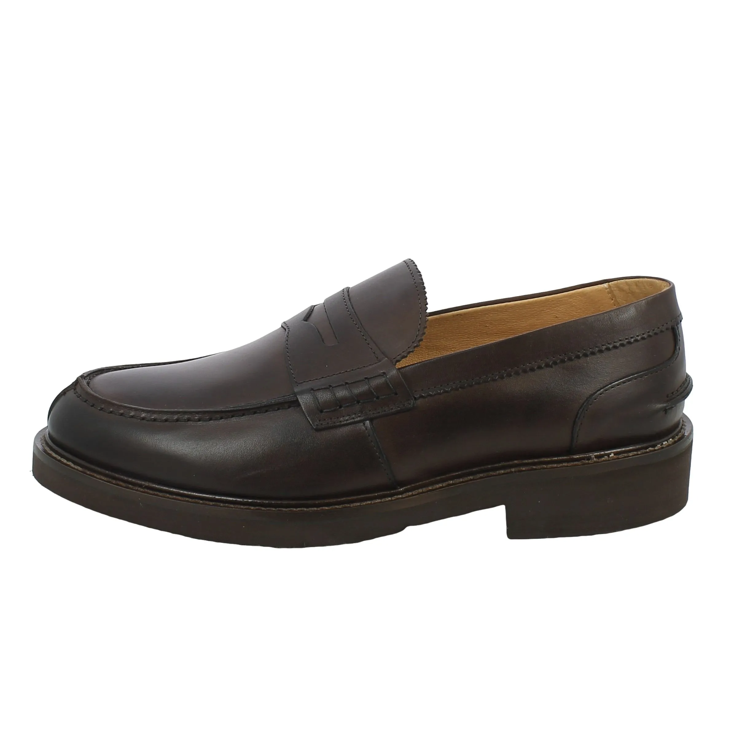 Exton  Mocassino in pelle marrone 