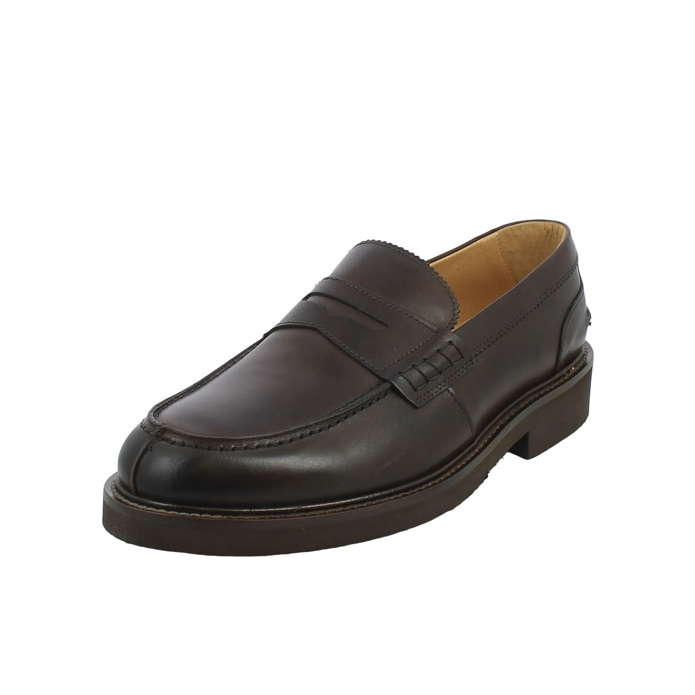 Exton  Mocassino in pelle marrone 