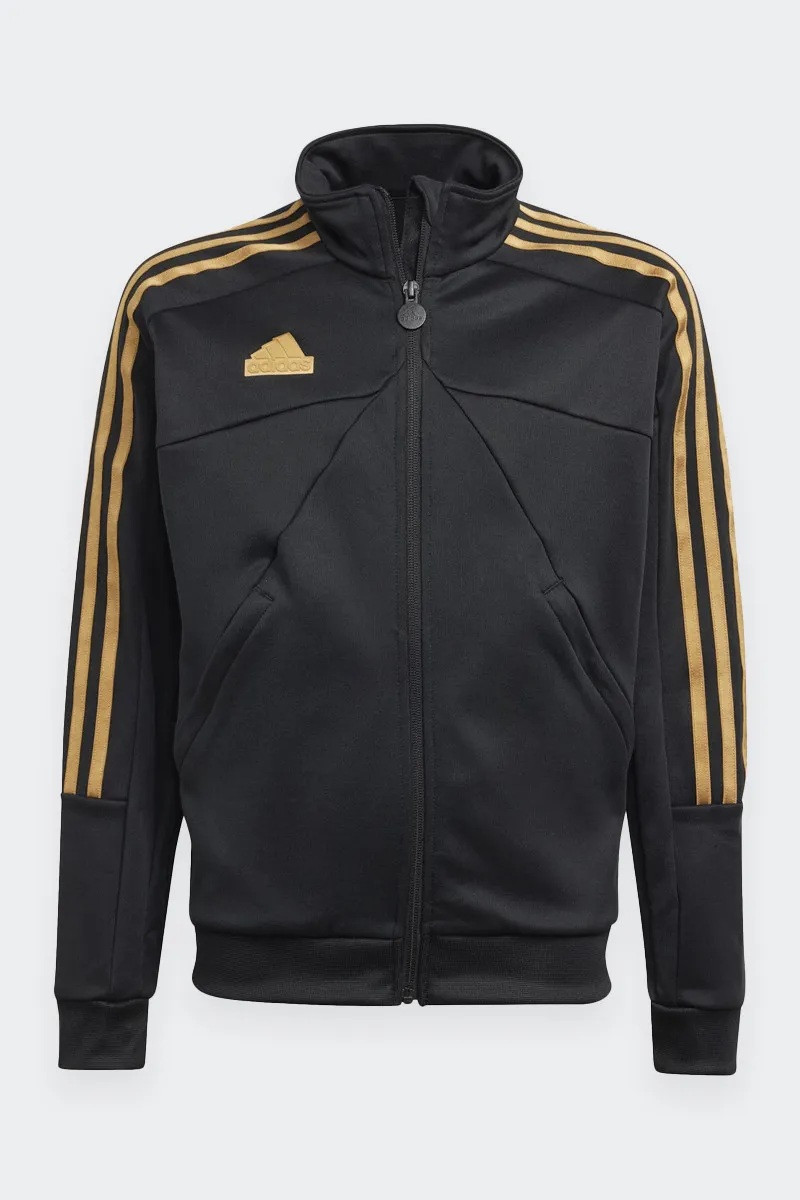 FELPA A ZIP TTOP NERA ORO BAMBINO
