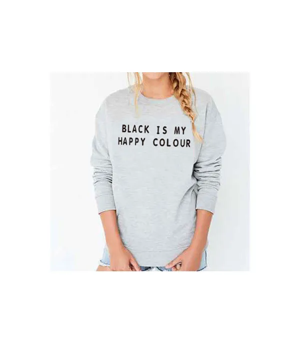 Felpa Black is my happy color