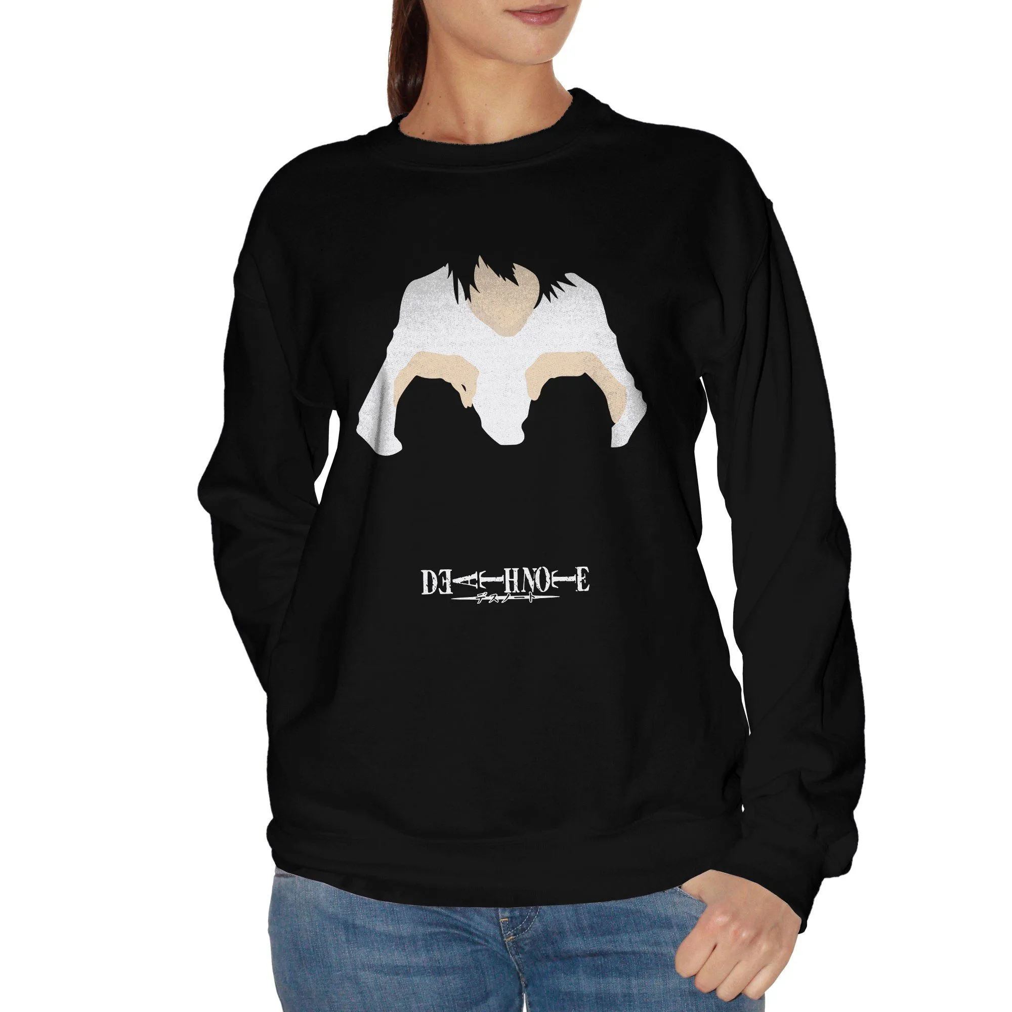 Felpa Girocollo Death Note Lawliet L Elle - Cartoni Animati Giappone Anime - Cartoon Choose ur Color