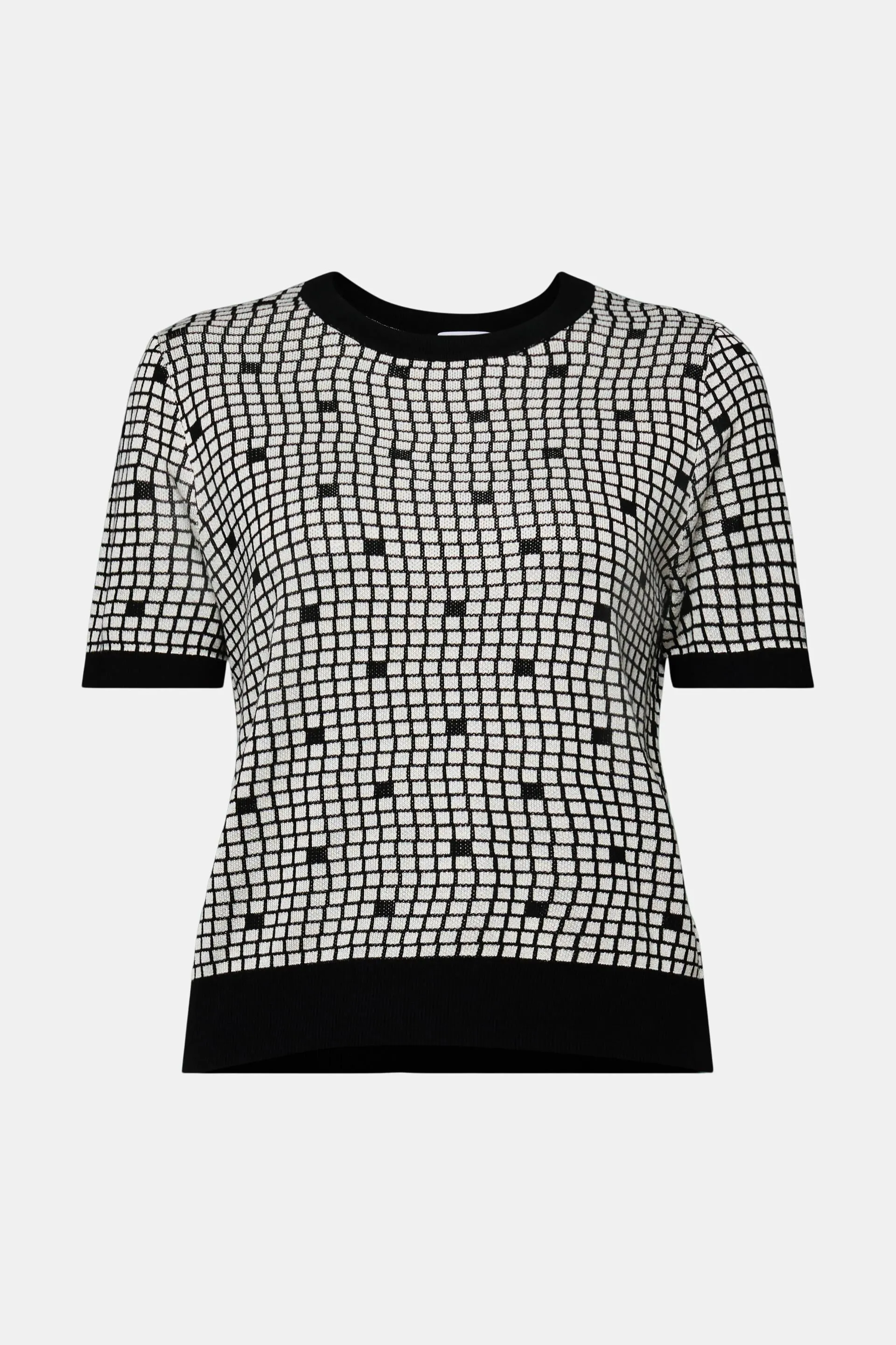 Felpa jacquard con girocollo