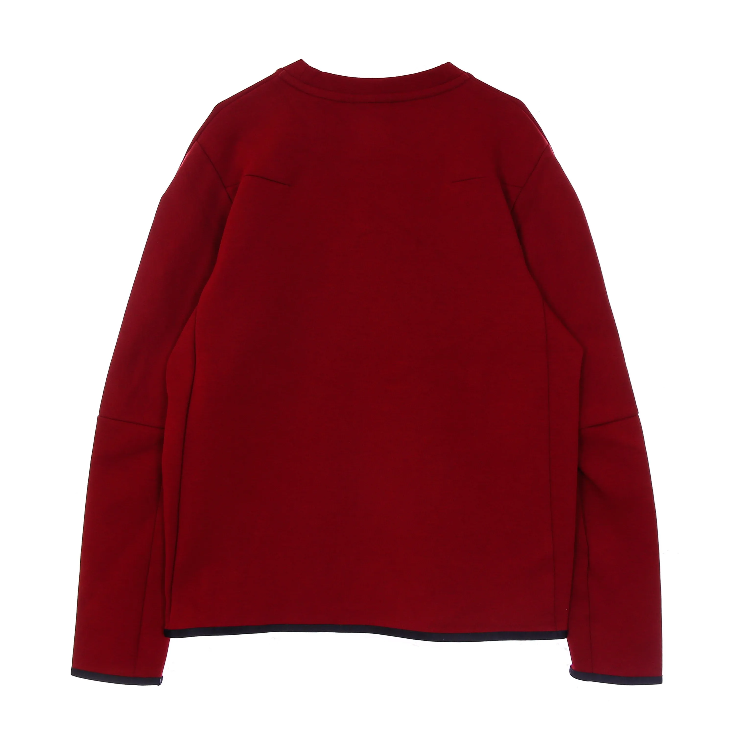 Felpa Leggera Girocollo Uomo Sportswear Tech Fleece Team Red/black