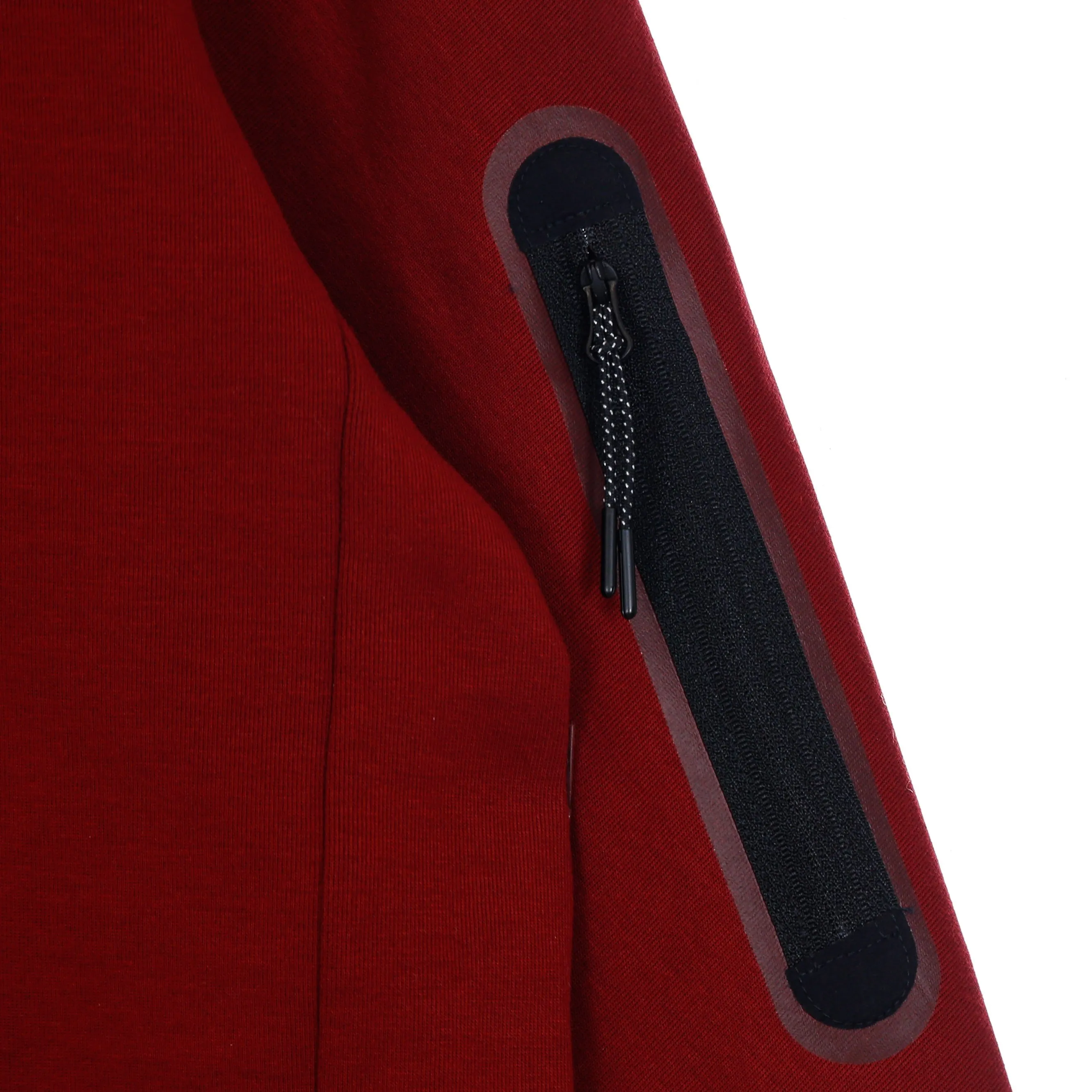 Felpa Leggera Girocollo Uomo Sportswear Tech Fleece Team Red/black