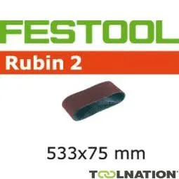 Festool Accessori 499157 Nastro abrasivo Rubin 2 BS75/533x75-P80 RU/10