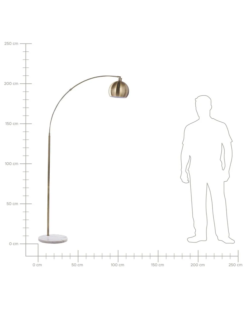 Floor Lamp PAROO Metal Brass