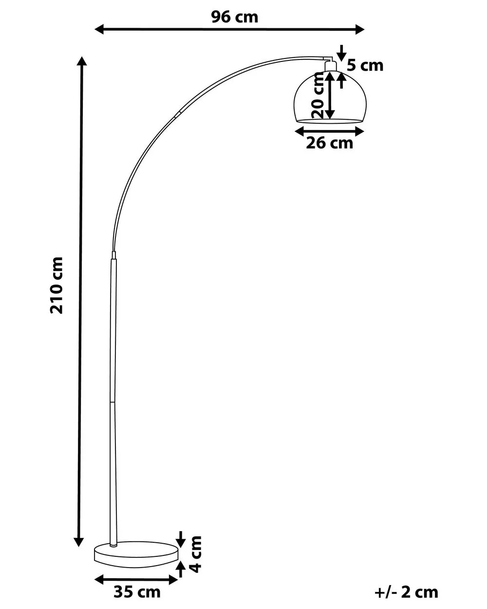 Floor Lamp PAROO Metal Brass
