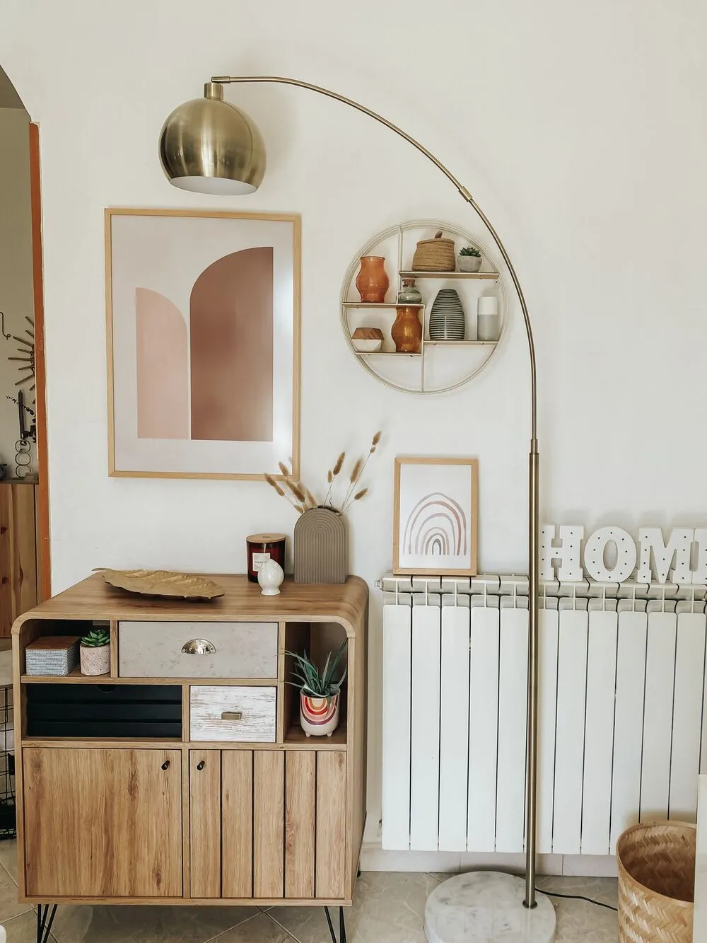 Floor Lamp PAROO Metal Brass