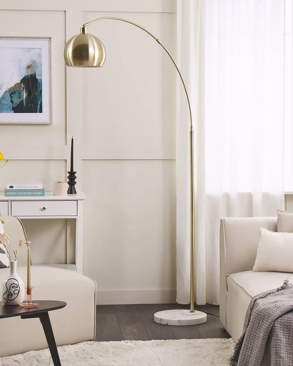 Floor Lamp PAROO Metal Brass