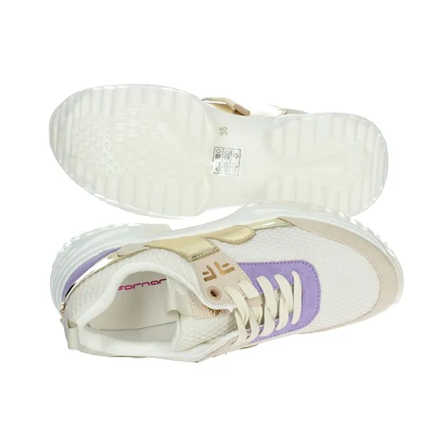 Fornarina  SNEAKERS BASSA STOCCOLMA BEIGE/ORO