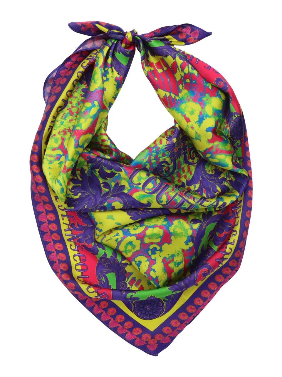 Foulard in seta 90x90 con stampa logo