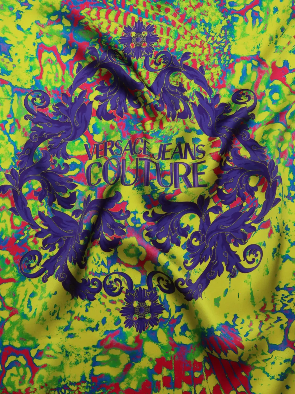 Foulard in seta 90x90 con stampa logo