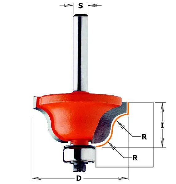 Fresa profilata CMT serie 940 con cuscinetto 